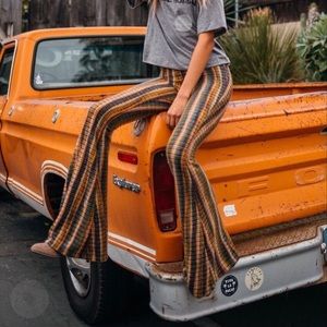Bell bottom festival pants with crop tops